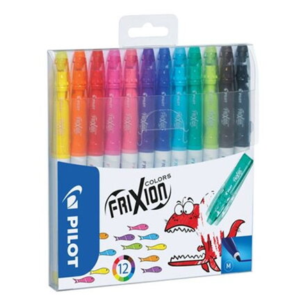 Fixy - gumovacie PILOT Frixion Colors, sada 12 ks