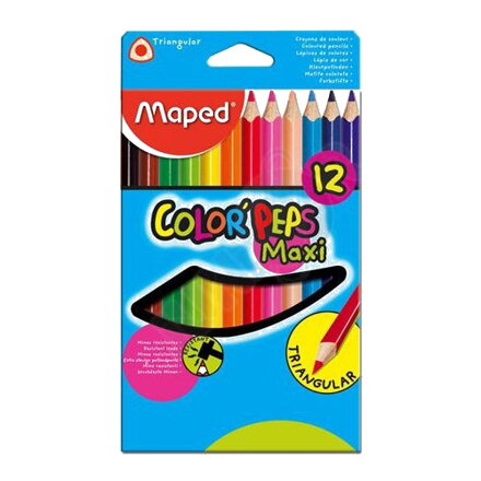 Pastelky MAPED "COLOR'PEPS Maxi hrubé 12ks
