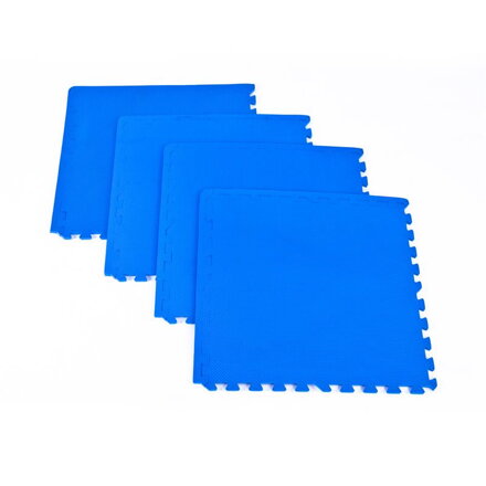 SCRAB - Podložka puzzle pod fitness vybavenie modrá 4 kusy 61x61 cm