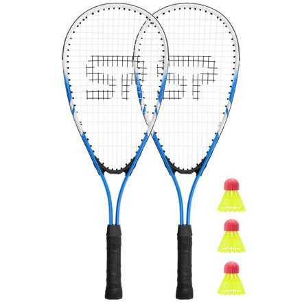 Spokey BUGY Sada na speed badminton - 2 x raketa, 3 x loptička, obal