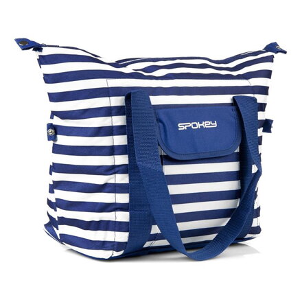SAN REMO Plážová termo taška, pruhy - námornícká modrá, 52 x 20 x 40 cm K839582