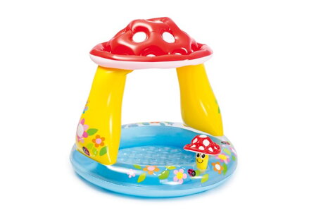Bazénik Intex® 57114, Mushroom, detský, nafukovací, so strieškou, 102x89 cm