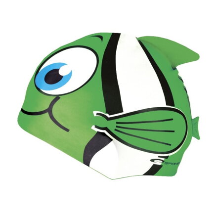 RYBKA Detská plavecká čapica zelená K87468