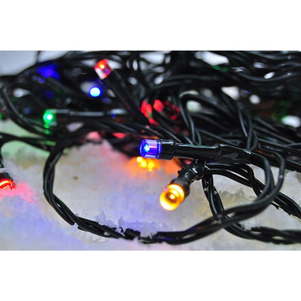 Solight 1V04-M LED vianočná reťaz, 300 LED, 30m, prívod 5m, 8 funkcií, časovač, IP44, viacfarebné