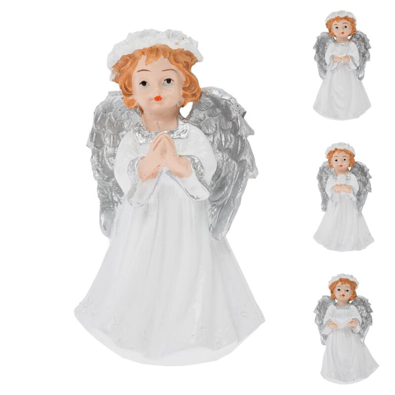 Anjel s ružovým venčekom 6x5x11cm mix