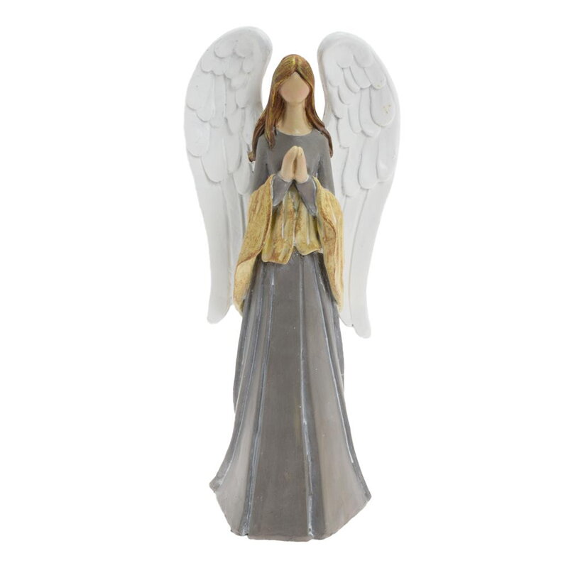 Anjel modliaci siv/bie/bež 28cm