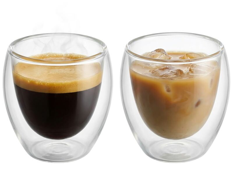 Pohár MagicHome Espresso na kávu/čaj, termo s dvojitou stenou, 90 ml, bal. 2 ks