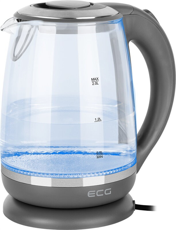 ECG RK 2020 Grey Glass Rýchlovarná kanvica
