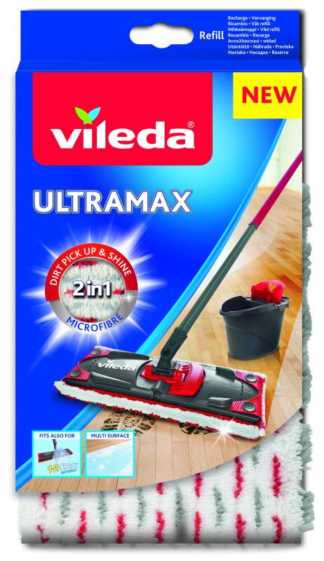 Vileda Ultramax mop náhrada Microfibre 2v1 Vileda Ultramax mop náhrada Microfibre 2v1