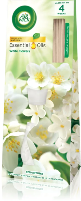 AIR WICK vonné tyčinky 30ml Biele kvety