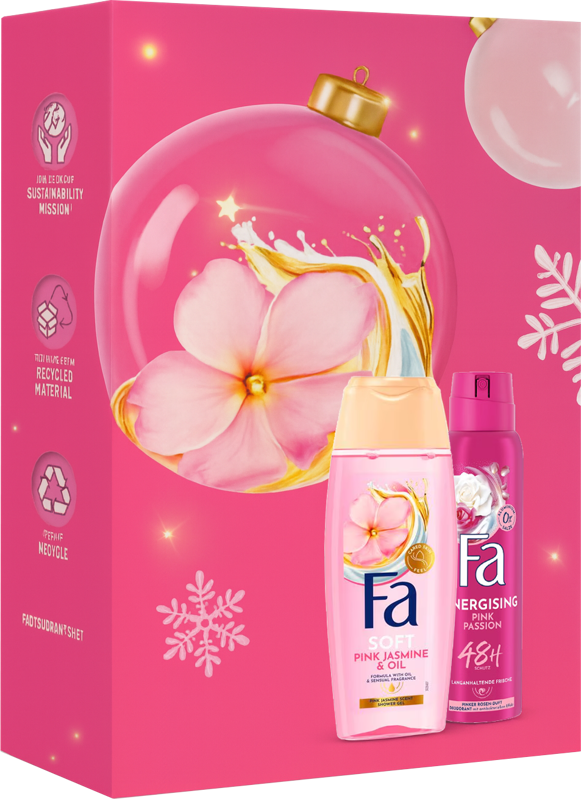 FA darčeková kazeta sprchový gél Pink Jasmin 250ml a deo sprej Pink Passion 150ml
