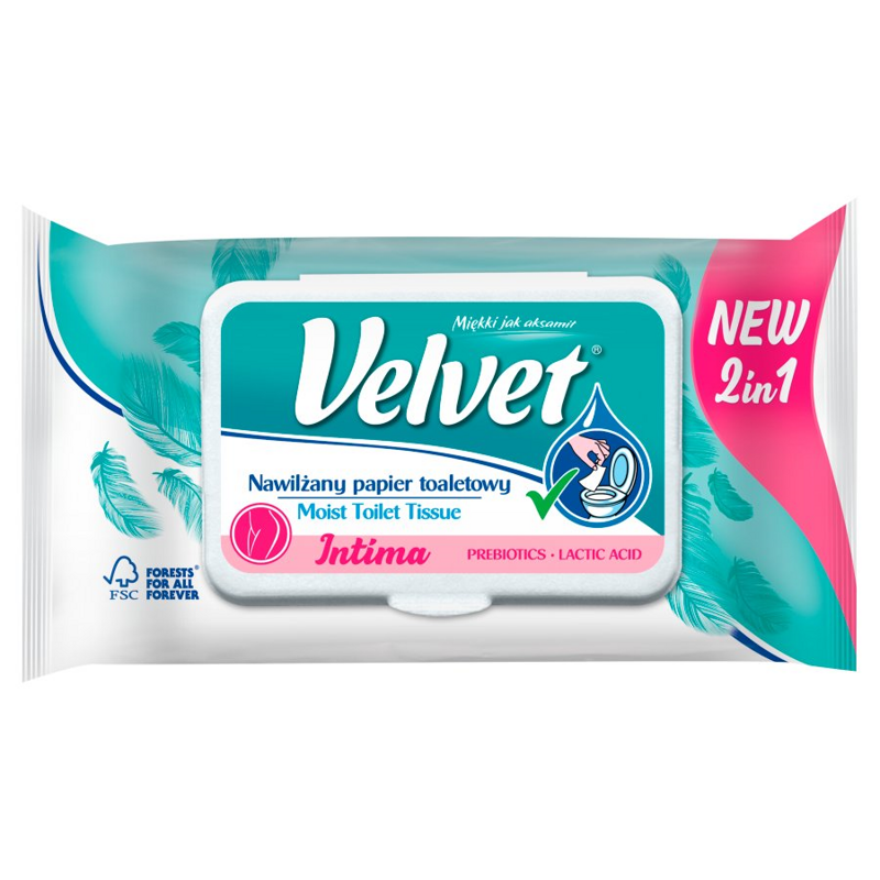 Vlhčený TP VELVET Intima 48ks