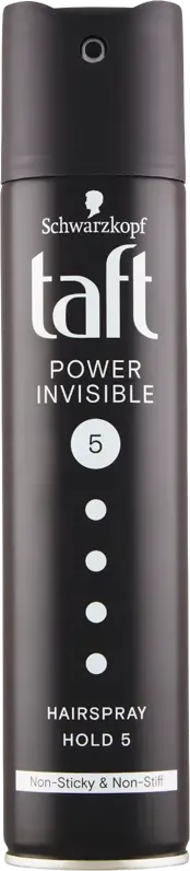 Taft lak 250ml Power invisible 5 čierny