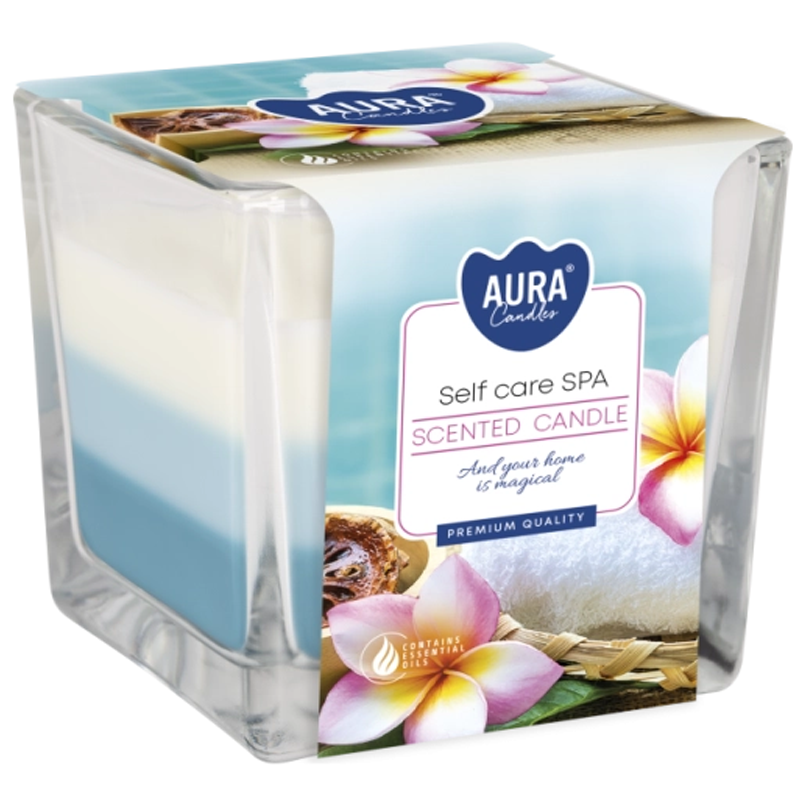 BISPOL sviečka sklo 170g Self care Spa