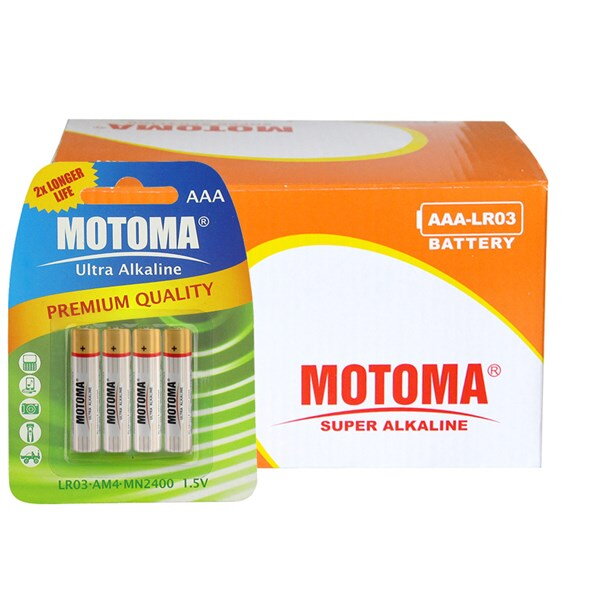MOTOMA Ultra Alkalické batérie AAA (R3) 4ks