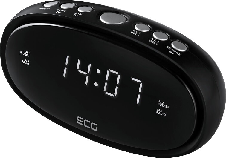 ECG RB 010 BLACK rádiobudík