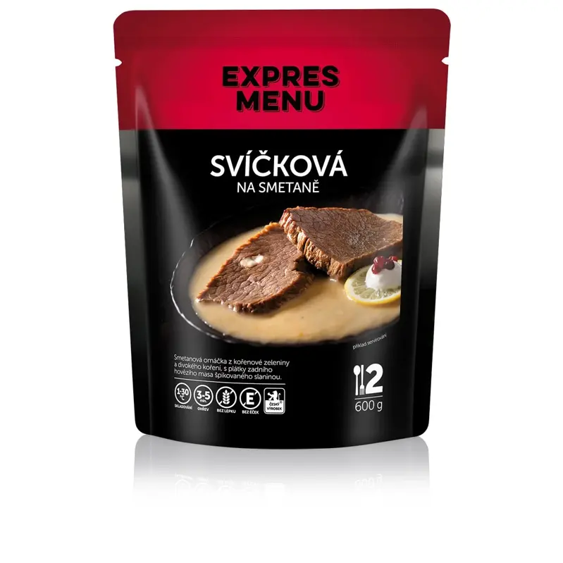 Expres menu Sviečková na smotane 2 porcie 600g