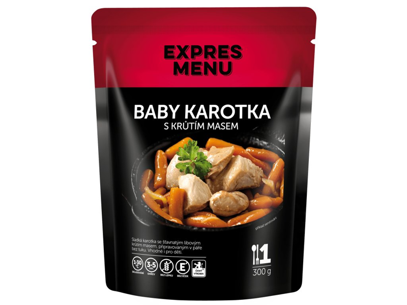 Baby karotka s morčacím mäsom