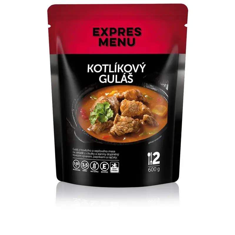 Expres menu Kotlíkový guláš 2 porcie 600g
