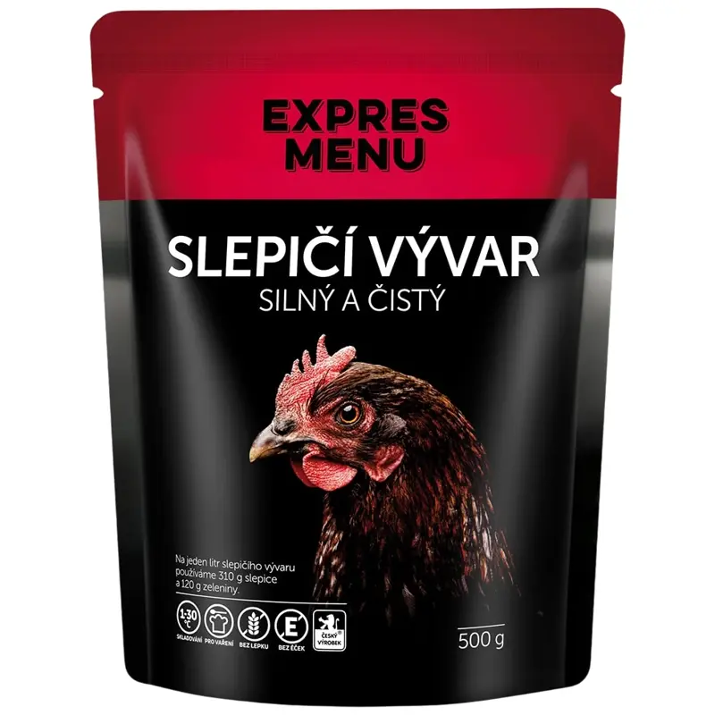 Expres menu Slepačí vývar 2 porcie 500g