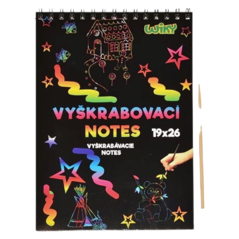 Vyškrabovací notes 19x26cm 10 listov Vyškrabovací notes 19x26cm 10 listov