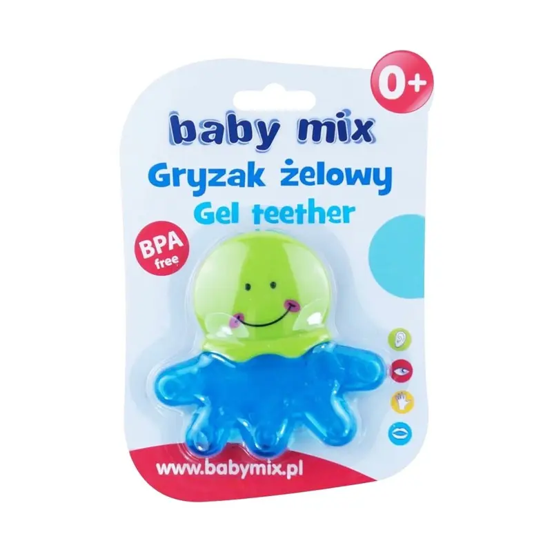 Chladiace hryzátko baby mix chobotnica