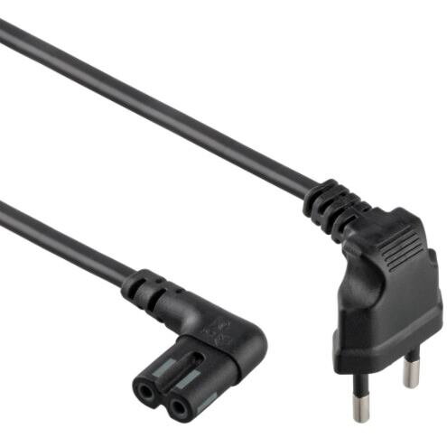 GEMBIRD Kábel napájací sieťový 230V 90 Flexo čierny 1m PC-184L