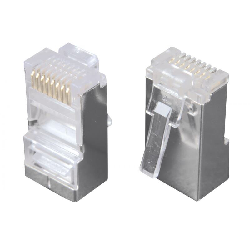 SOLARIX Konektor RJ45 Cat,5e STP 8p8c tienevý, neskládaný pre drôt KRJS45/5SLD SOLARIX Konektor RJ45 Cat,5e STP 8p8c tienevý, neskládaný pre drôt KRJS45/5SLD