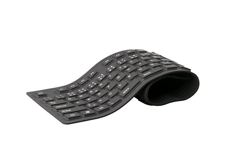 Klávesnica C-TECH FK-01, gélová, flexibilná, čierna, USB, CZ / SK Klávesnica C-TECH FK-01, gélová, flexibilná, čierna, USB, CZ / SK