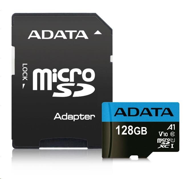 Karta ADATA MicroSDXC 128GB Premier UHS-I Class 10 + adaptér Karta ADATA MicroSDXC 128GB Premier UHS-I Class 10 + adaptér
