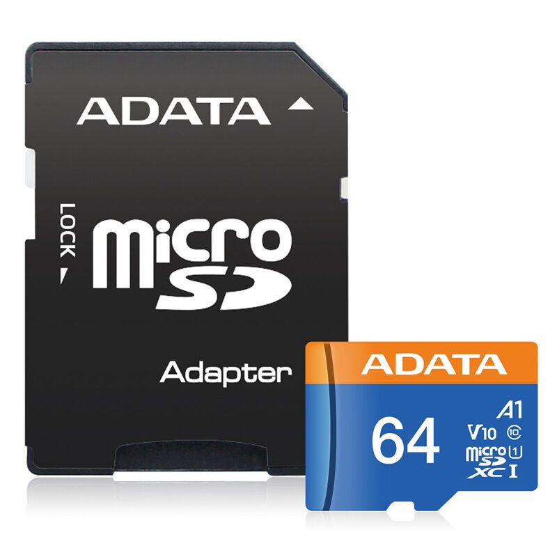 ADATA MicroSDXC 64GB Premier UHS-I Class 10 + SD adaptér