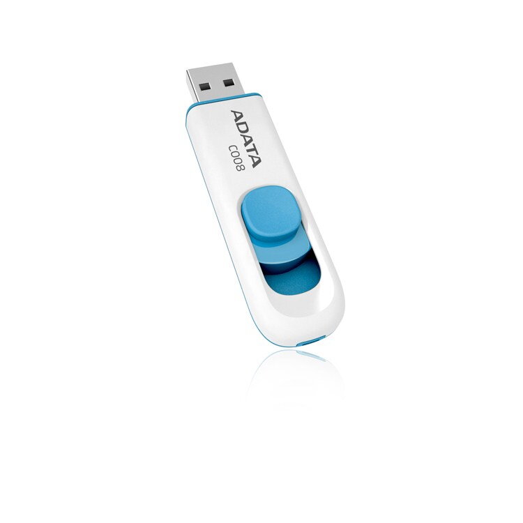 ADATA Flash Disk 32GB C008, USB 2.0 Classic, biely