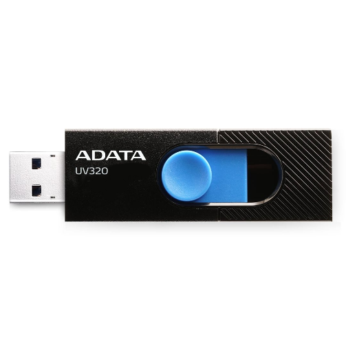 ADATA Flash Disk 32GB UV320, USB 3.1 Dash Drive, čierno/modrý ADATA Flash Disk 32GB UV320, USB 3.1 Dash Drive, čierno/modrý