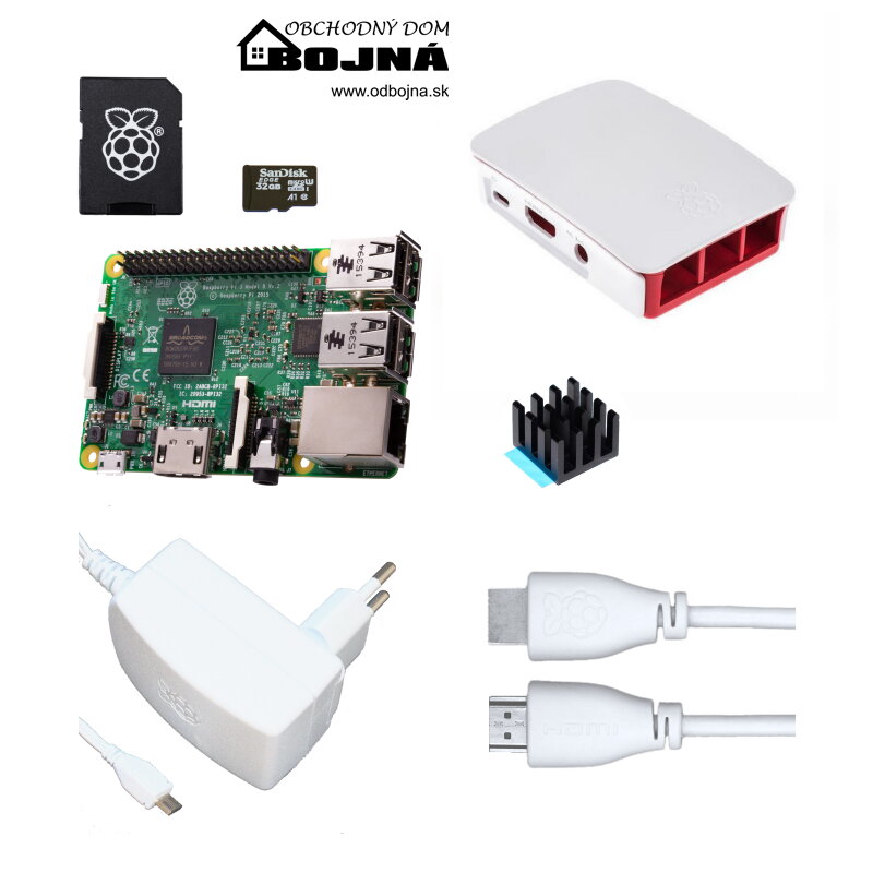 Oficiálna Raspberry Pi 3B/1GB sada, biela