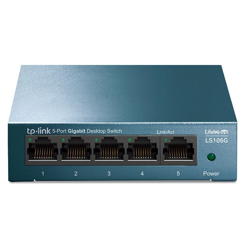 TP-Link LS105G, LiteWave Switch 5-Port/10/100/1000Mbps/Desk