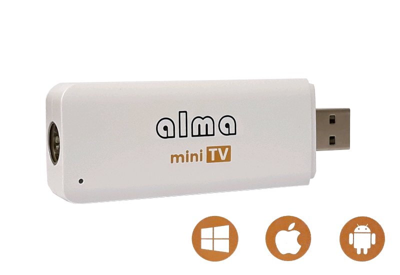 ALMA miniTV, DVB-T2, H.265/HEVC USB prijímač