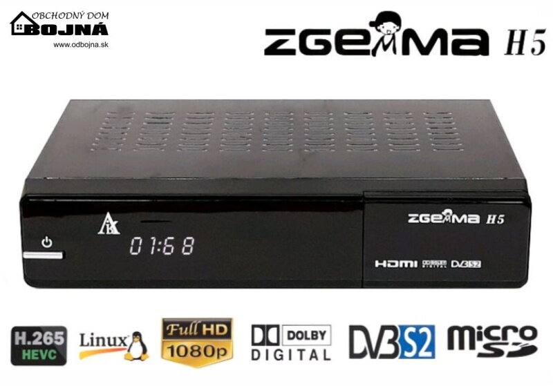 ZGEMMA H5 DVB-S2X, DVB-T2/C Combo HEVC Enigma 2