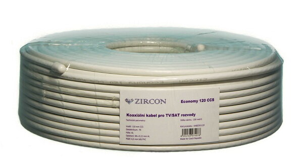 Koaxiálny kábel Zircon Economy 124 CCS - 100 m