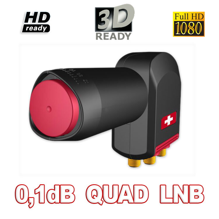 Opticum RED Rocket Quad LNB 0,1dB LQP-06H