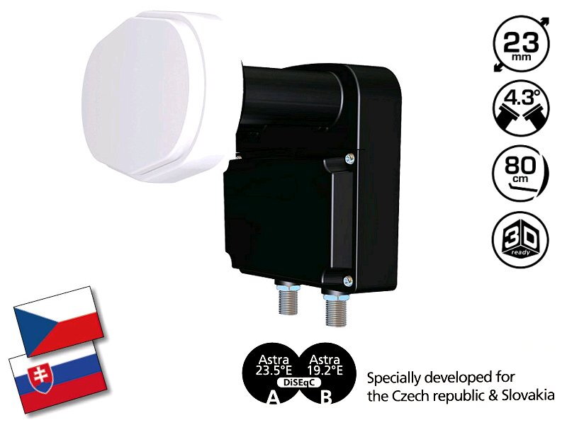 INVERTO MONOBLOCK TWIN BLACK PRO 0,2DB (A=19,2/B=23,5) INVERTO MONOBLOCK TWIN BLACK PRO 0,2DB (A=19,2/B=23,5)