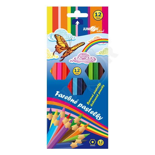 Pastelky JUNIOR šesťhranné 12 ks Pastelky JUNIOR šesťhranné 12 ks