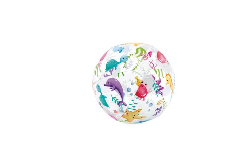 Lopta Intex® 59040NP Lively Print, plážová, detská, nafukovacia, do vody, mix dizajnov, 51 cm Lopta Intex® 59040NP Lively Print, plážová, detská, nafukovacia, do vody, mix dizajnov, 51 cm
