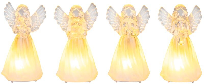 Anjel MagicHome Vianoce, plast, mix motívov, 1xLED teplá biela, 6x5x11 cm, 3xLR44, bal 4ks Anjel MagicHome Vianoce, plast, mix motívov, 1xLED teplá biela, 6x5x11 cm, 3xLR44, bal 4ks