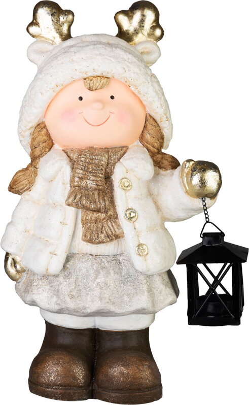Dekorácia MagicHome Vianoce, Dievčatko s lampou, 15x22.8x40 cm Dekorácia MagicHome Vianoce, Dievčatko s lampou, 15x22.8x40 cm