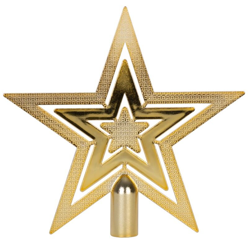 Ozdoba MagicHome Vianoce, 1 ks, 20 cm, hviezda, zlatá, na vianočný stromček Ozdoba MagicHome Vianoce, 1 ks, 20 cm, hviezda, zlatá, na vianočný stromček