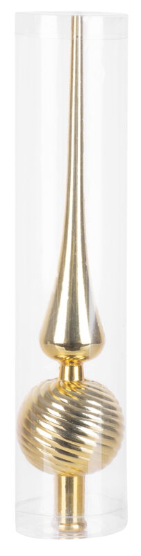 Ozdoba MagicHome Vianoce, 1 ks, 28 cm, špic, zlatý, na vianočný stromček Ozdoba MagicHome Vianoce, 1 ks, 28 cm, špic, zlatý, na vianočný stromček