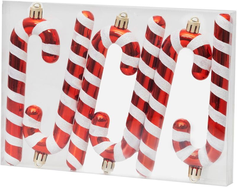 Dekorácia MagicHome Vianoce, Vianočná lízanka, bielo-červená, 12,5 cm, bal 6ks Dekorácia MagicHome Vianoce, Vianočná lízanka, bielo-červená, 12,5 cm, bal 6ks