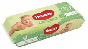 Huggies Natural Care Single detské vlhčené utierky, 56 ks