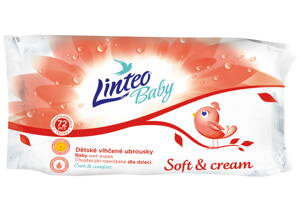 Vlhčené obrúsky Linteo Baby Soft and Cream 72ks