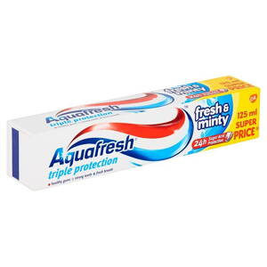 Aquafresh zubná pasta 125ml Fresh & Minty